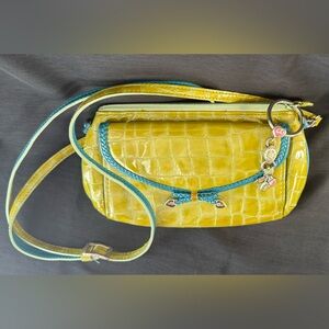 Brighton Croc-Embossed Crossbody Bag